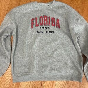 Gray Florida 1989 Palm Island Sweater